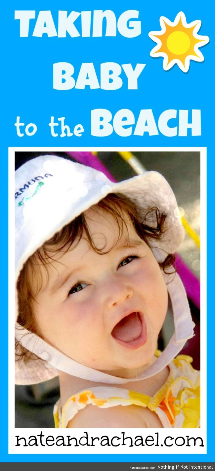 Baby beach bum--Tips for taking baby to the beach!