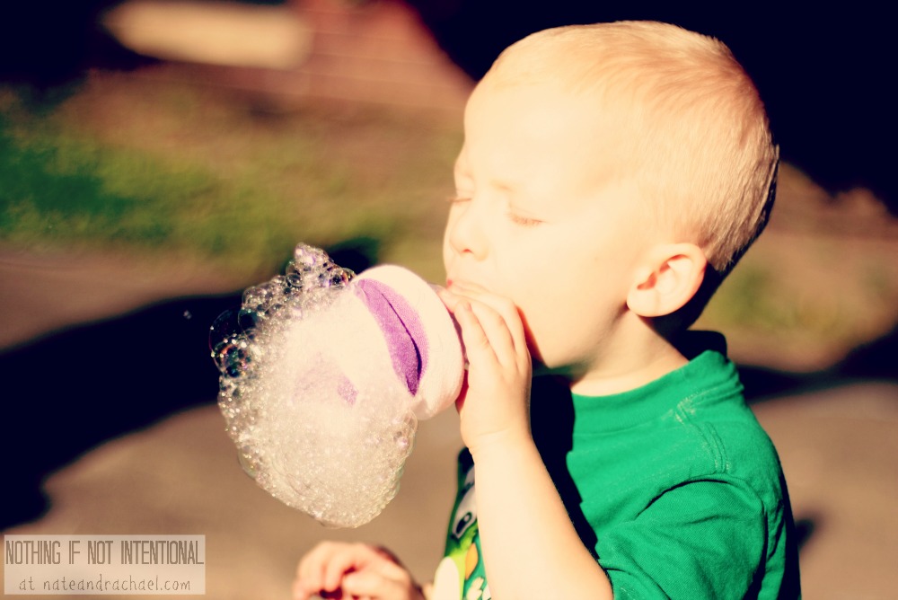 Bubbles! Make a bubble bar for a birthday party or play date. 