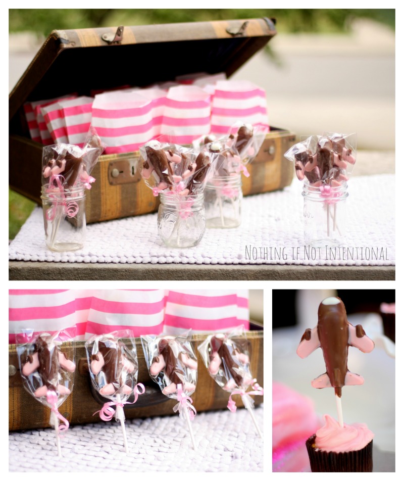 Airplane birthday party--see post for tons of fun ideas! I love the chocolate airplane suckers! 
