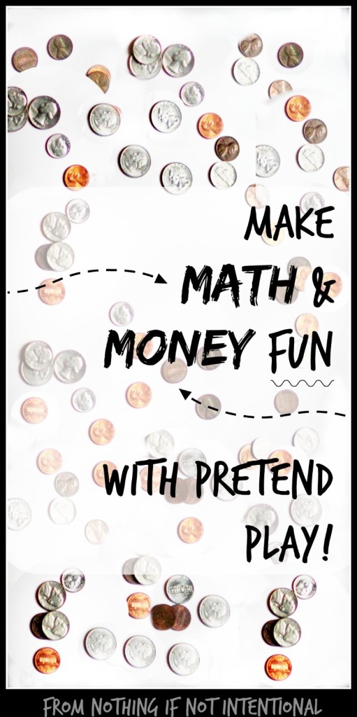 "Mommy, can I buy my lunch today?" Fun with math, money, and pretend play. 