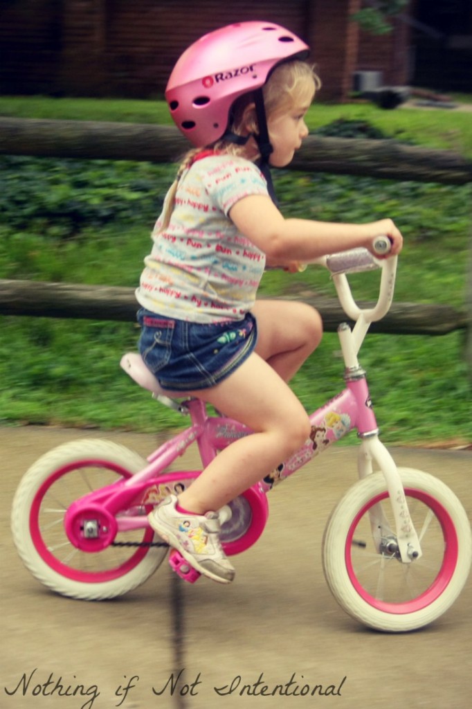 The key to teaching a child how to ride a bike at an early age. 