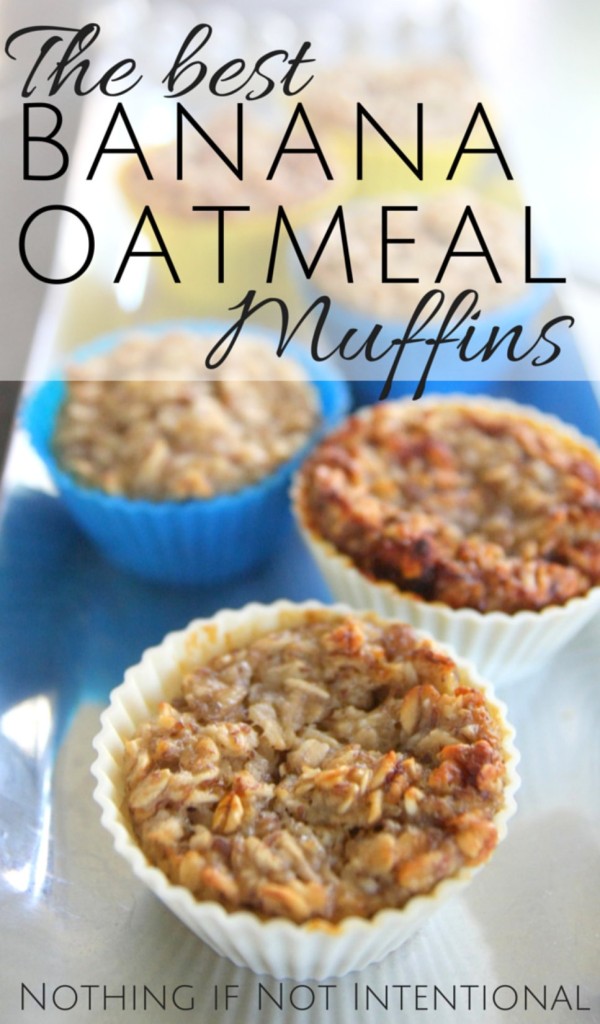 The best banana oatmeal muffins for kids! 