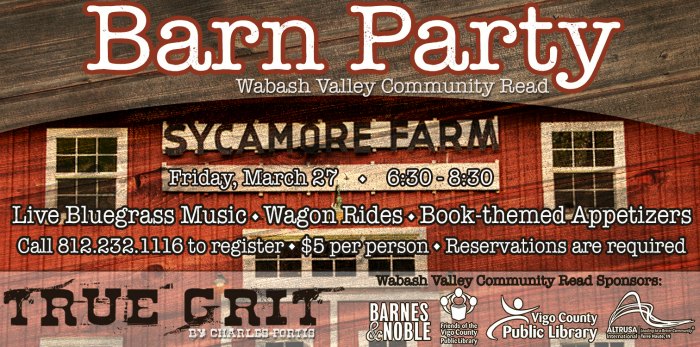 Wabash Valley Community Read Barn Party