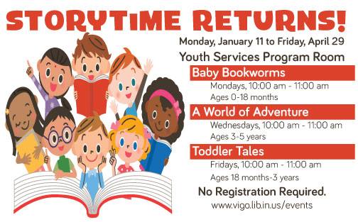 Winter 2016: Story time at the Vigo County Public Library 
