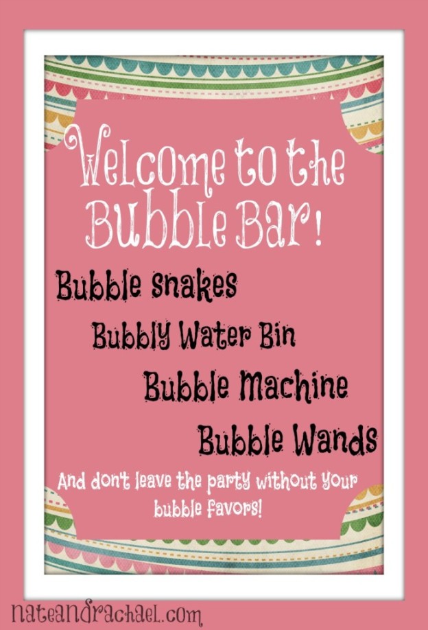 Kids Love Bubbles! Make Your Own Bubble Bar for Party or Play Date