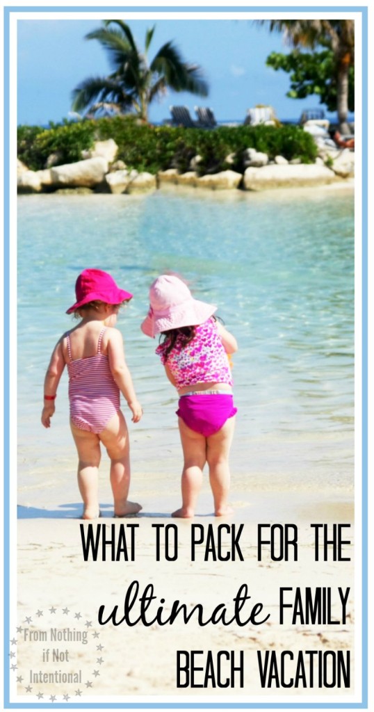 What to pack for the ULTIMATE family beach vacation. With free printable packing list that includes 16 things you never dreamed you'd take to the beach. 